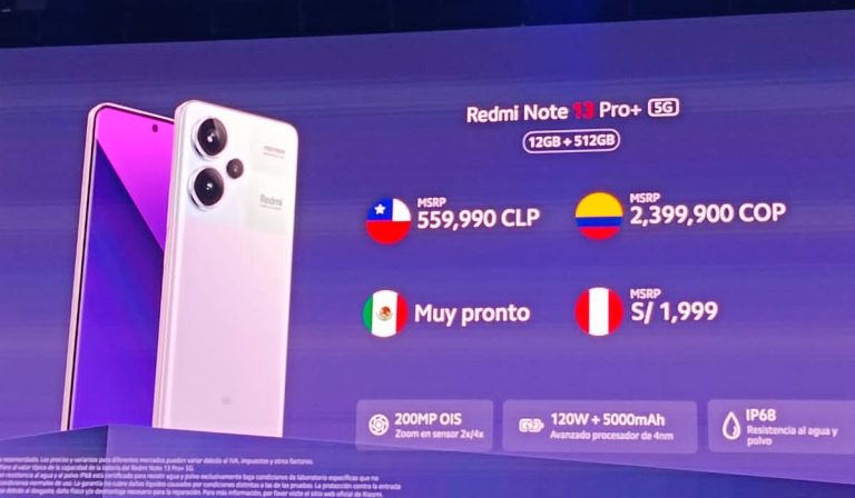 Xiaomi lanza serie de teléfonos Redmi Note 13 en Colombia; competirá en precios